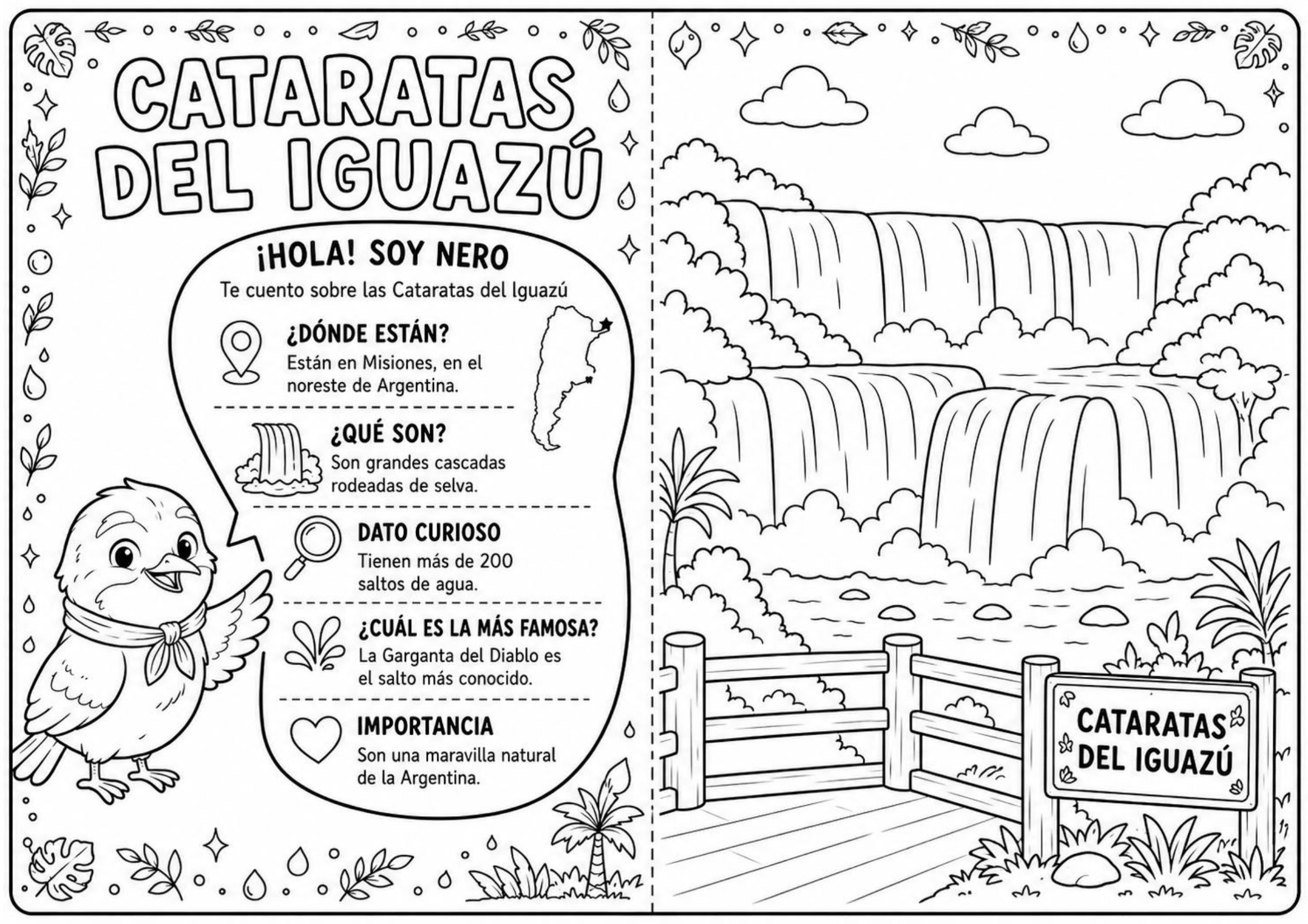 Hoja de Cataratas del Iguazú